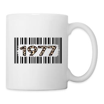 1977 anniversaire 45ans édition limitée léopard - Mug blanc - blanc - Droite