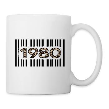 1980 anniversaire 42 ans anniversaire léopard limité - Mug blanc - blanc - Droite