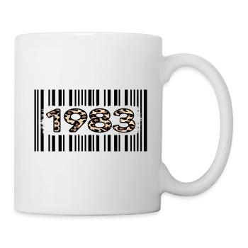 1983 birthday anniversary limited leopard - Mug - white - Right