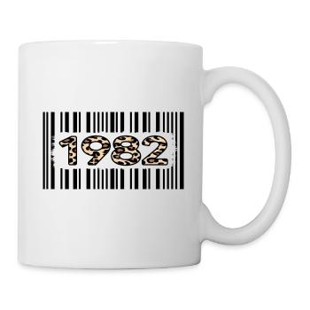 1982 birthday anniversary limited leopard - Mug - white - Right