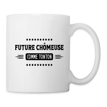 Idée de cadeau pour future chômeuse - Mug blanc - blanc - Droite