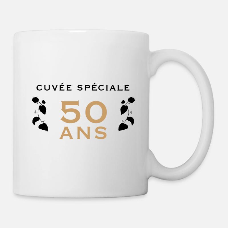 Idée cadeau humoristique 50 ans - Mug blanc - blanc