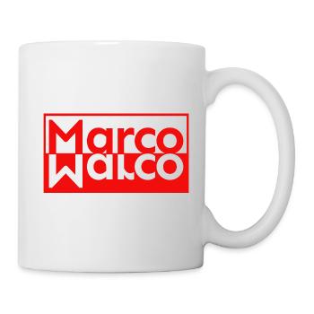 Texte Miroir Nom Prénom Marco - Mug blanc - blanc - Droite