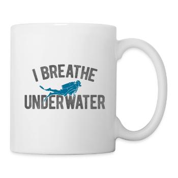 Apnoetaucher Freitaucher Taucher - Tasse - Weiß - Rechts