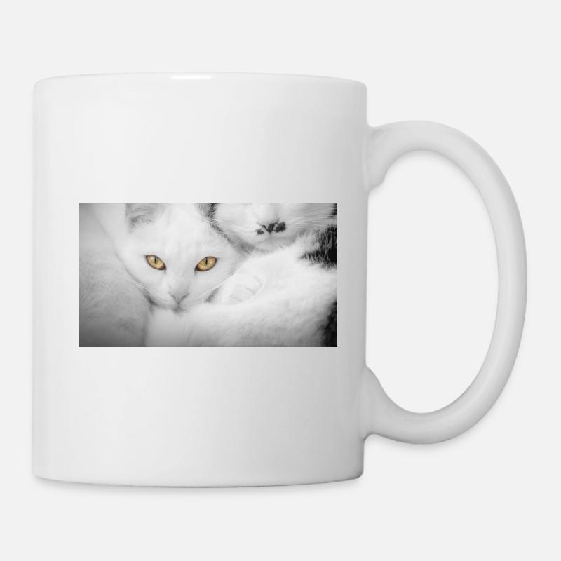 Katzen - Tasse - Weiß