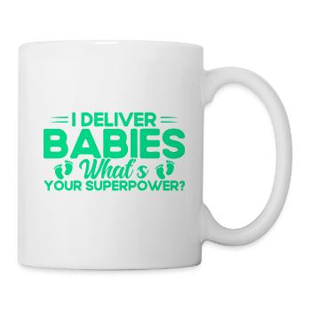 Obstétricien Doula Cadeau de sage-femme - Mug blanc - blanc - Droite