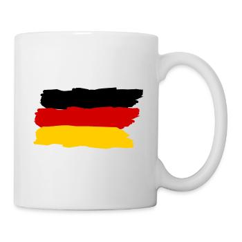 Le drapeau allemand - Mug blanc - blanc - Droite