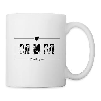 THANK YOU MUM, Mother's Day - Mug - white - Right