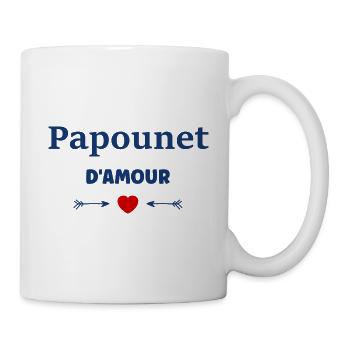 papounet d'amour - Mug blanc - blanc - Droite