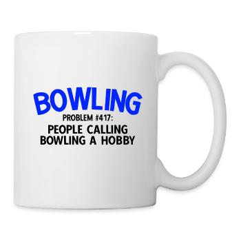 Bowling - Tasse - Weiß - Rechts