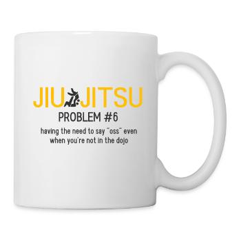 BJJ Jiu Jitsu - Tasse - Weiß - Rechts