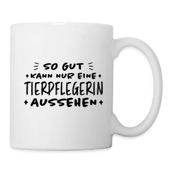 Tierpflegerin Lustig Spruch Tierpflegerin Geschenk - Tasse - Weiß - Rechts