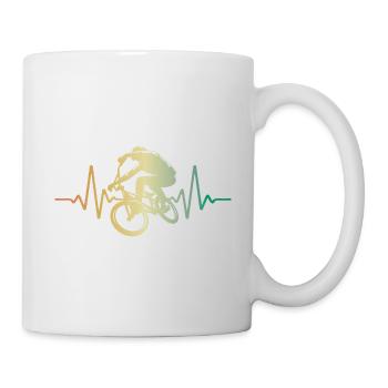 Heartbeat BMX Pulse ECG - Mug - white - Right