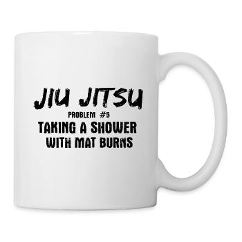 BJJ Jiu Jitsu - Tasse - Weiß - Rechts