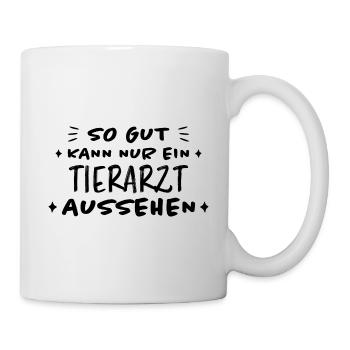 Tierarzt Lustige Spruch Beruf Tierarzt Geschenk - Tasse - Weiß - Rechts
