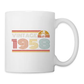 1958 Limited Edition Birthday Outfit 1958 vintag - Mug - white - Right