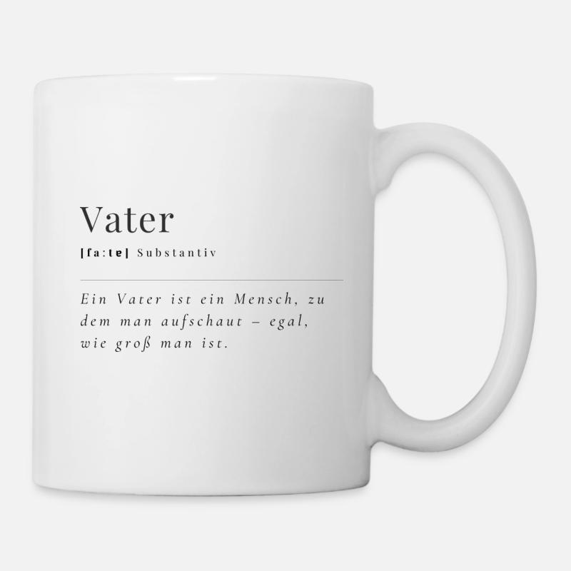 Vater süße Definition - mit Spruch - Tasse - Weiß