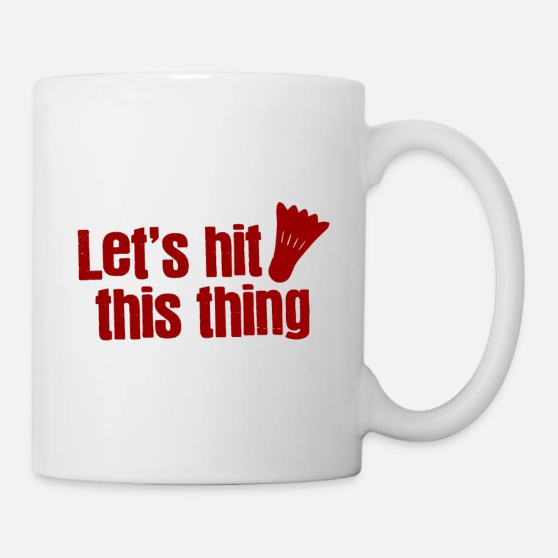 Badminton - Tasse - Weiß