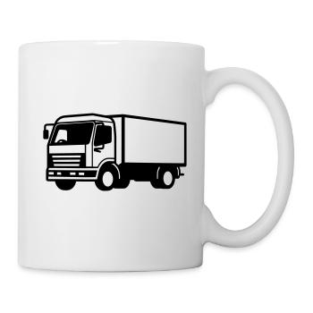 Lkw - Tasse - Weiß - Rechts