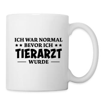 Tierarzt Spruch Beruf Lustiges Tierarzt Geschenk - Tasse - Weiß - Rechts
