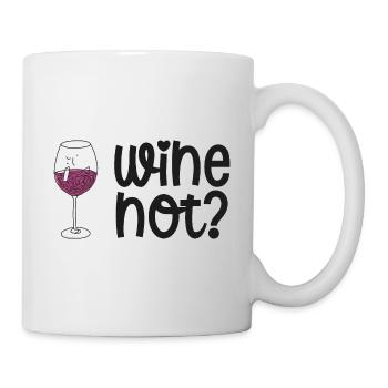Le vin pas? Drôle de dicton pour les buveurs de vin - Mug blanc - blanc - Droite