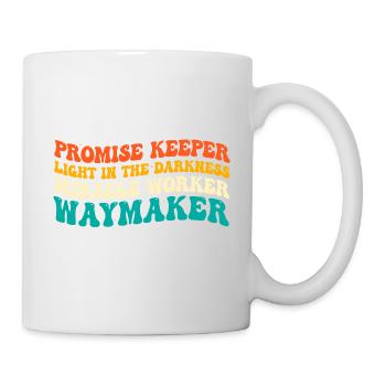 Promise Keeper Miracle Worker Waymaker Vintage - Tasse - Weiß - Rechts