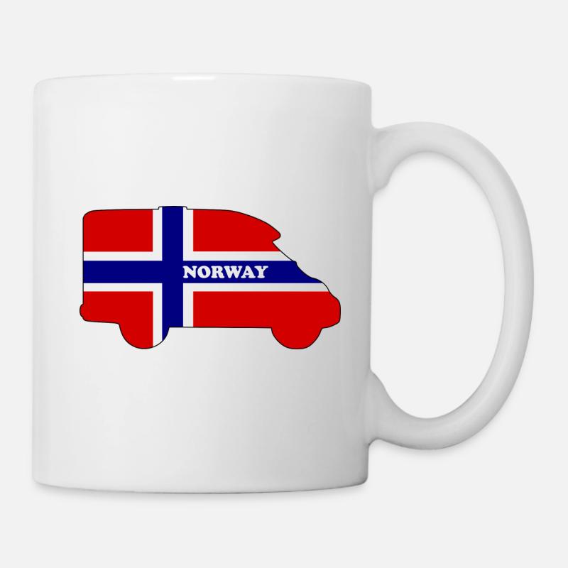 Norway Wohnmobil Teilintegriert Kontur - Tasse - Weiß
