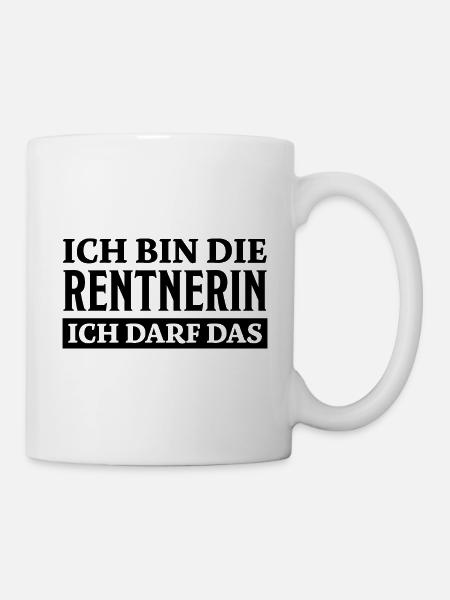 Rentnerin Spruch Ruhestand Oma Rentnerin Geschenk - Tasse - Weiß