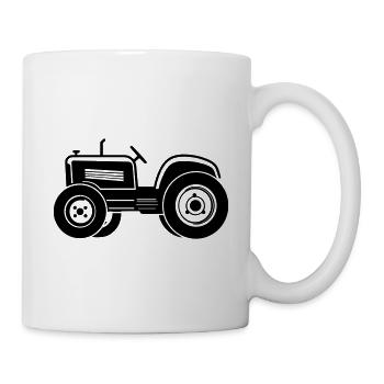 tracteur - Mug blanc - blanc - Droite