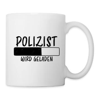Polizist Spruch Polizei Lustiges Polizist Geschenk - Tasse - Weiß - Rechts