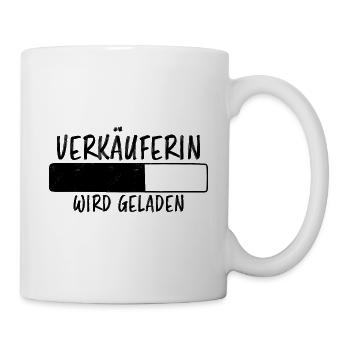 Verkäuferin Spruch Lustiges Verkäuferin Geschenk - Tasse - Weiß - Rechts