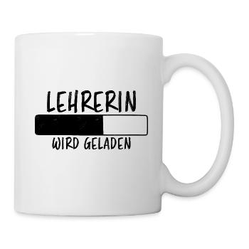 Lehrerin Spruch Lehrer Lustiges Lehrerin Geschenk - Tasse - Weiß - Rechts
