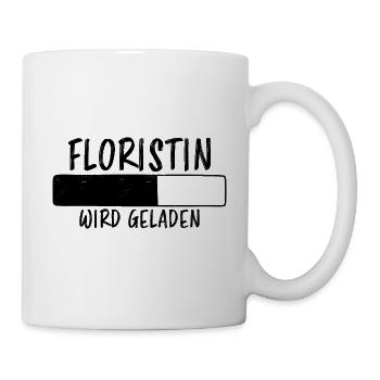 Floristin Spruch Floristik Witz Floristin Geschenk - Tasse - Weiß - Rechts