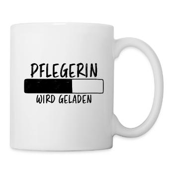 Pflegerin Spruch Pflegekraft Pflegerin Geschenk - Tasse - Weiß - Rechts