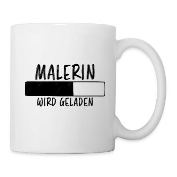 Malerin Spruch Malermeister Beruf Malerin Geschenk - Tasse - Weiß - Rechts