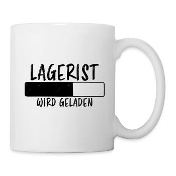 Lagerist Spruch Logistik Lustige Lagerist Geschenk - Tasse - Weiß - Rechts