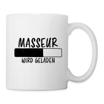 Masseur Spruch Massage Lustiges Masseur Geschenk - Tasse - Weiß - Rechts