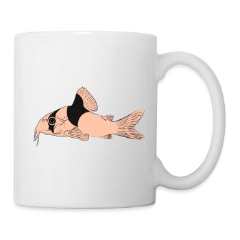 Corydoras panda panzerwels, aquarium catfish wels - Mug - white - Right