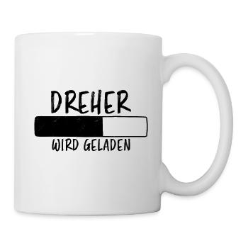 Dreher Spruch Drehmaschinen Lustig Dreher Geschenk - Tasse - Weiß - Rechts