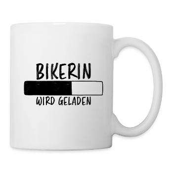 Bikerin Spruch Biker Lustiges Bikerin Geschenk - Tasse - Weiß - Rechts