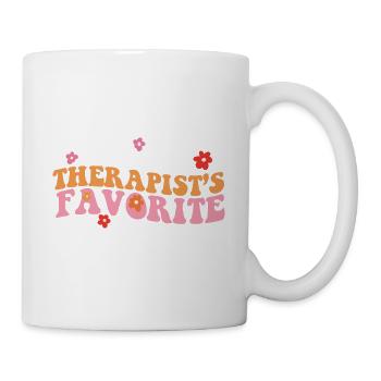 I'm My Therapist's Favorite Funny Psychologist - Tasse - Weiß - Rechts