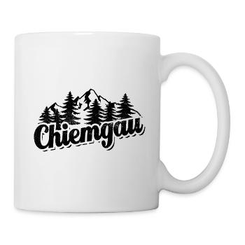 Chiemgau - Wald und Berge Wandern Erholung - Tasse - Weiß - Rechts