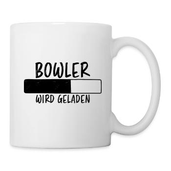 Bowling Spruch Bowlingspieler Fun Bowler Geschenk - Tasse - Weiß - Rechts