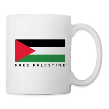 Drapeau de la Palestine libre : Montrez votre soutien - Mug blanc - blanc - Droite