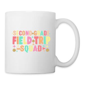 2nd Second Grade Field Trip Squad Matching - Mug - white - Right