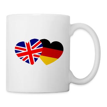 Die britisch deutsche Partnerschaft - Tasse - Weiß - Rechts