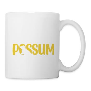 Essen Sie mehr Opossum - Tasse - Weiß - Rechts