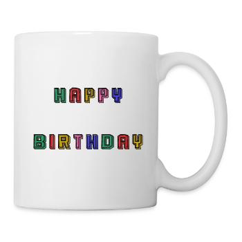 HAPPY BIRTHDAY - Mug blanc - blanc - Droite