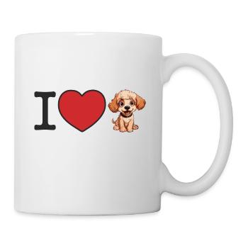 i love Poodles - Mug - white - Right