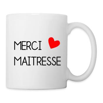 VIELEN DANK. GELIEBTE. DANKE HERRIN - Tasse - Weiß - Rechts